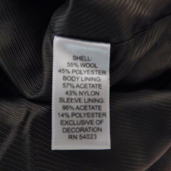 Banana Republic Womens Gray Blazer jacket Herringbone Lined Size 6, Wool Blend - Picture 4 of 6